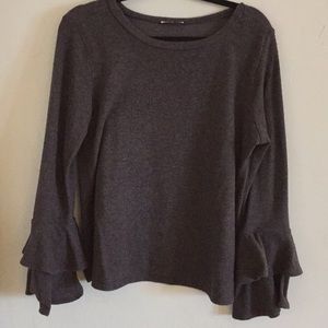 Comfy bell sleeve sweater top